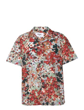 Didcot Shirt M T Print Kortærmet Skjorte Multi/mønstret Wax London