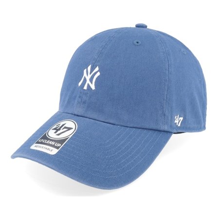 47 Brand - Azul unconstructed Gorra - New York Yankees Base Runner Clean Up Timber Blue Dad Cap @ Hatstore