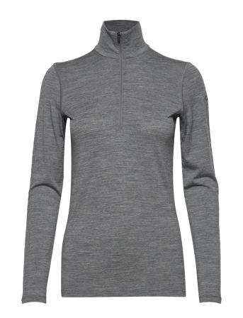 Women 200 Oasis Ls Half Zip Grey Icebreaker
