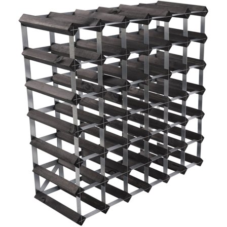 Traditional wine rack Vinställ Påbyggnadsbart 42 Flaskor Black Ash | Inredning > Möbler > Vinställ | Bagaren och Kocken