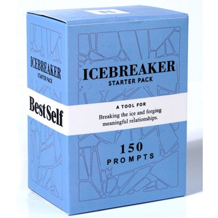 BestSelf Icebreaker Kortlek - Engagerande Isbrytarspel med 150 Samtalsstartare, Högkvalitativa Samtalskort - A GS