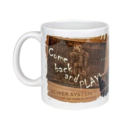 It-keramikmugg med vintagemotiv från skräckfilmen It