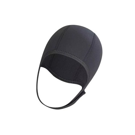 1/2/3/5 Neopren Dykkerhætte Beskyttende Øre til Rafting Sort 2,5 mm
