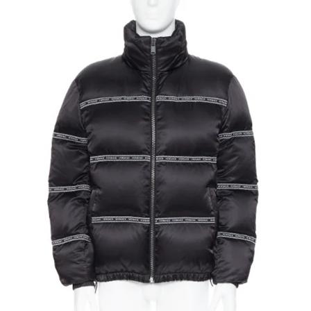 Versace Pre-owned, Pre-owned Nylon outerwear Zwart, Dames, Maat:S