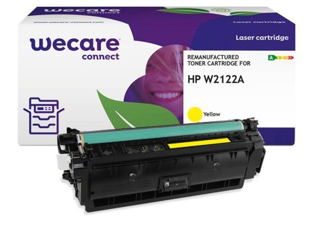 Wecare Toner HP W2122A 212A 4,5K gul - Lyreco - Toner och bläck - Tonerkassetter - Toner WeCare