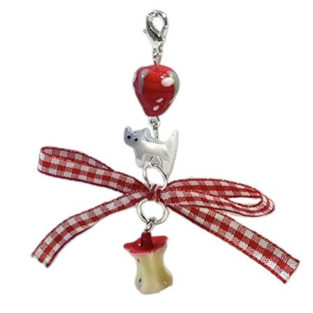 Y2K Telefon Charm Anheng Nøkkelring for Veske Telefon Kake Skje Charm Kanin Kvinner Telefon Stropp Lanyard Kjede Nøkkelring Smykker