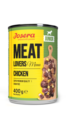 Josera Meat Lovers Junior Kylling Våtfôr - 6x400g
