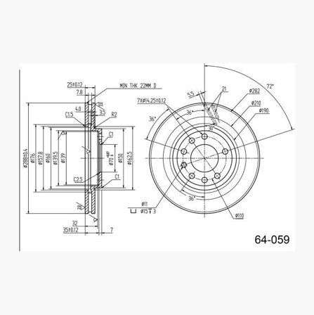 Bromsskiva - Biltema
