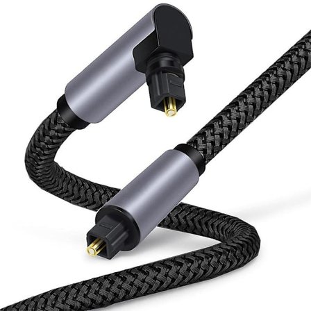 1,5 m Toslink till Toslink Digital optisk ljudkabel Guldpläterad kontakt Höger vinkel SPDIF Co