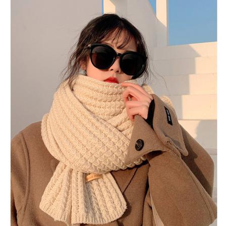 All-match Koreansk Version Av Stickad Ull Enfärgad Scarf Dam
