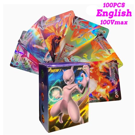 20-100 stk. Nye engelske, franske, spanske Pokemon-kort GX MEGA EX TAG TEAM Vstar Spil Kampkort Hot Salg Samlekort Børnegave