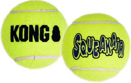 Kong - Airdog Squeaker vinkuva tennispallo - L - 2 kpl
