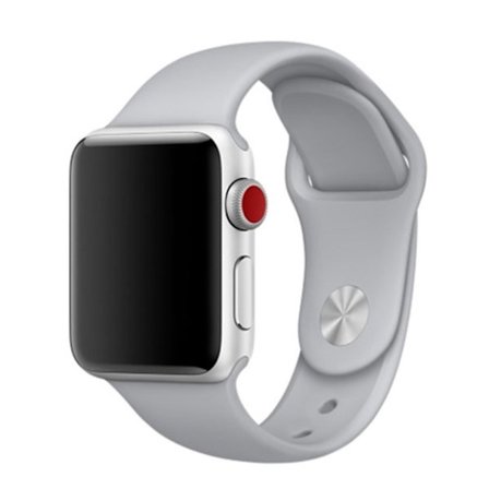 Apple Watch Series 4 44 mm klockarmband i silikon - Ljusgrå