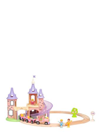Disney Prinsessa -Linnasetti Toys Playsets & Action Figures Play Sets Vaaleanpunainen BRIO