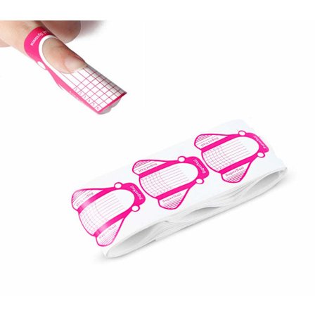 100 stk. Bi-formede Neglekunst Akryl Negle/UV GEL Negleforlængelsestips