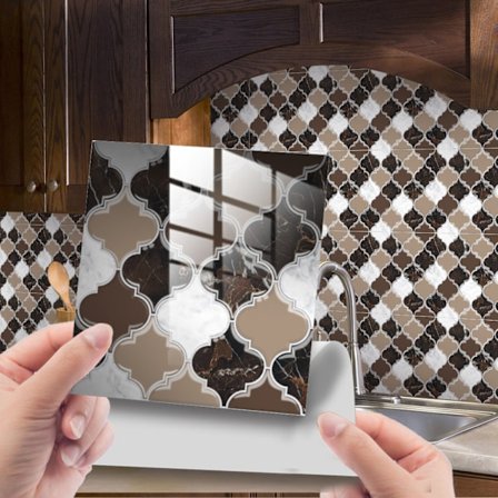 25 kpl keramiikkalaatta-tarroja, 10 x 10 cm