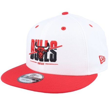 New Era - NBA Vit snapback Keps - Chicago Bulls White Crown 9FIFTY White/Red Snapback @ Hatstore