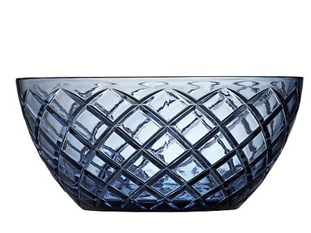 LYNGBY GLAS SALATBOLLE SORRENTO 24CM BLÅ GLASS