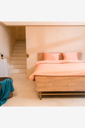 Kayori - Påslakanset - Giza - 3 delar - Rosa - Påslakanset - 230X220 - Från Homeroom