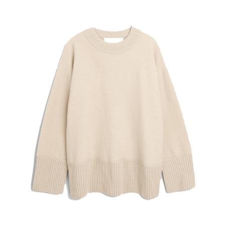 By Malene Birger, Bilena Sweater - Fog Beige, Dames, Maat:XL