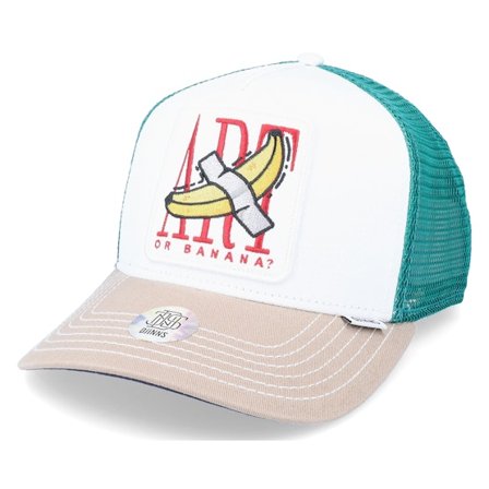 Djinns - Weiss Trucker Cap - Hft Food Banana Art White @ Hatstore