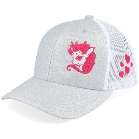 Kinder Unicorns - Grau trucker Cap - Kinder Glorious Unicorn Silver Glitter/White Trucker @ Hatstore