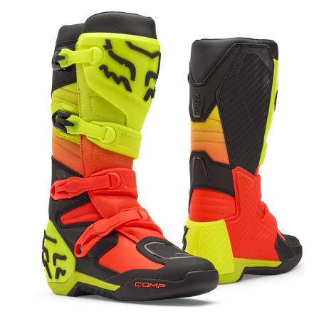Cizme Motocross FOX Comp portocaliu/galben 45