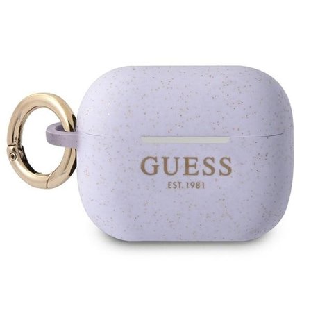 Guess GUAPSGGEU AirPods Pro cover lilla/lilla Silikone Glitter