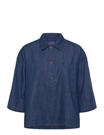 Scotch & Soda | Lightweight Denim Popover Shirt | 42