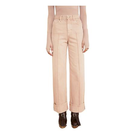 Ulla Johnson, Straight Trousers Roze, Dames, Maat:W25