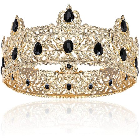 Bursdagstilbehør Mann Bursdag Kongekrone Bursdag Cupcake Topper for Mann Bursdagsfest Gjenstander (Levende Stil)