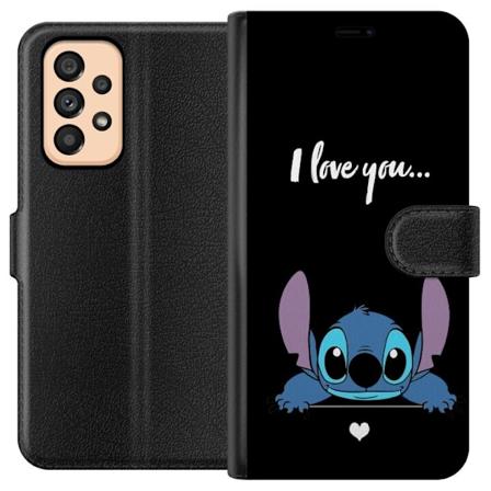 Samsung Galaxy A53 5G Tegnebogsetui Stitch Jeg Elsker Dig
