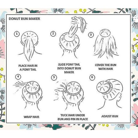 6 stk. Donut Hårknute Maker For Barn, Ballettknute Maker Hår Donut Knute Maker For Voksne Enkel Knute Hårknute Maker