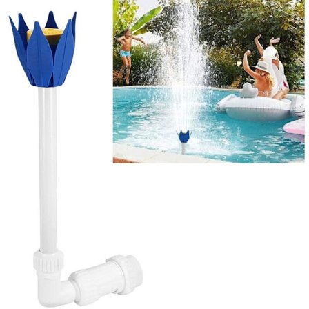 Fontene for overjordiske svømmebasseng, utendørs damfoss, utendørs svømmebassengtilbehør, fossesvømmebassengfontene, overjordisk svømming