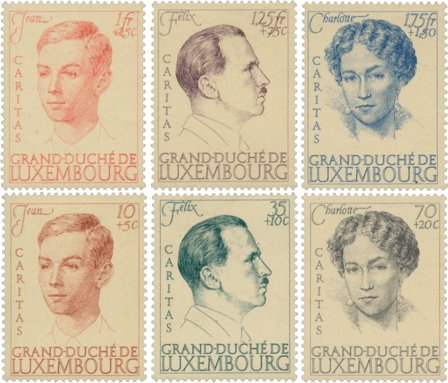 Luxembourg 1939 - MICHEL 333/338 - Ubrugt