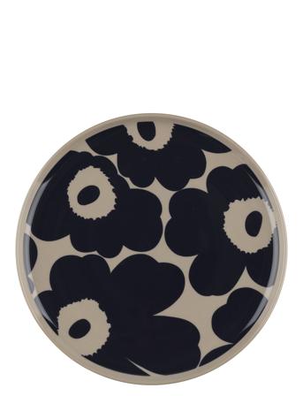 Unikko Plate 20Cm Home Tableware Plates Dinner Plates Navy Marimekko Home