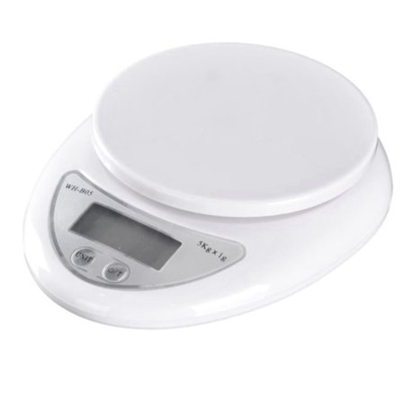 Digital matvåg, digital köksvåg, mini matvåg, digital matvåg, våg, elektronisk våg, resehushållstimer, vit