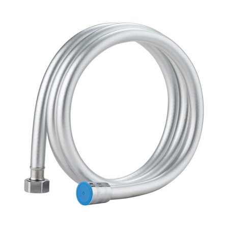 Full clearance 1,5 m silvergrå PVC duschslang, koppar universalkoppling, femskikts explosionssäker.