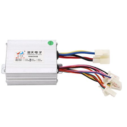 36V 500W Borstad Motorstyrenhet Aluminiumlegering Elcykel Trehjuling Motorcykel Hastighetskontroll