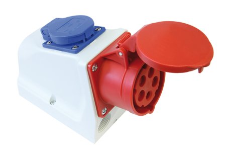 Garo UI 432-6S+RU/UIF-P Stikkontakt med schuko 32 A, IP44, Stikkontakter & kabler