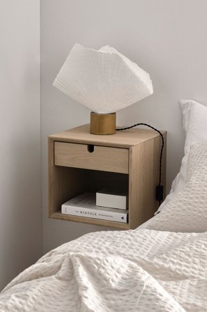 AC Design Furniture - Allan yöpöytä, korkeus 33 cm - Luonnonväri - Yöpöydät - - Homeroom