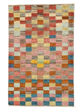 Handgeknoopt Moroccan Berber - Afghanistan 92X143 Bruin/Oranje