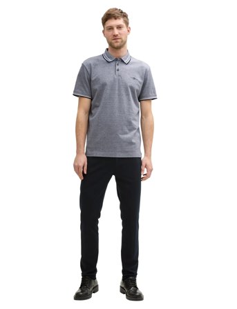 Tom Tailor Polo With Print - Grey - XL