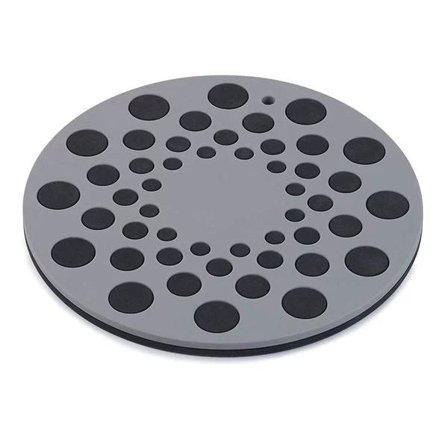 Silikonialustat, 2 kpl, lämmönkestävät pannunaluset kuumille kattiloille ja pannuille, musta/harmaa