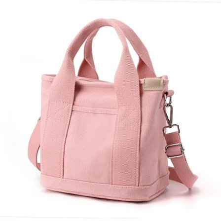 Kvinnor Crossbody Shouder Bag Multi-Pocket Tote Bag ROSA pink