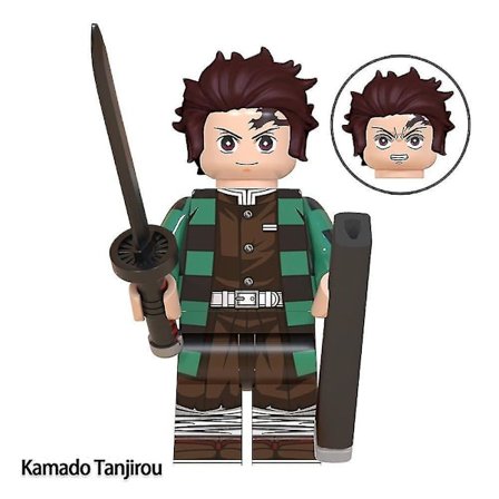 8pcs Combo Demon Slayer Series Assembly Building Blocks Minifigure Gift Toy