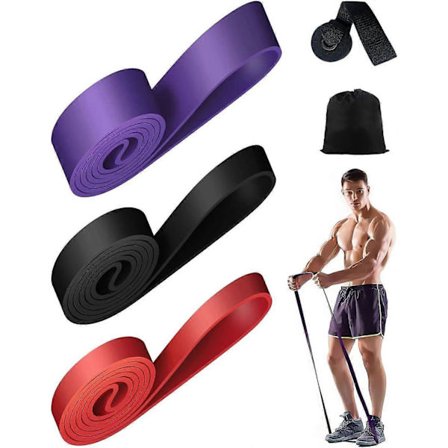 Kuminauha voimaharjoittelu 3 vastustasoa Pilates Jooga Harjoittelu Ovi Ankkuri Venytys Voimaharjoittelu Helppo kuljettaa Ovi Fitness Venytyskuminauha