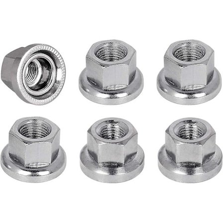 10 stk M10 Aksel Hjulmuttere, Sykkel Hjulmuttere Erstatning, M10 Nav Stor Flens Akselmutter For Sykkel Terrengsykkel Sykling