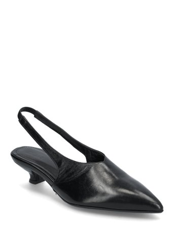 ALOHAS Eros Black Leather Pumps - Black - 38
