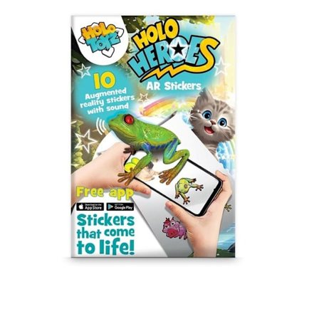 HOLO TOYZ Holo Heroes AR Klistermærker Interaktive AR klistermærker 10 klistermærker i augmented reality med lyd